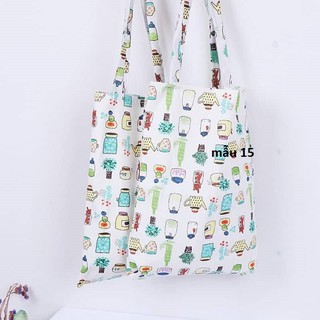 Giỏ xách vải canvas