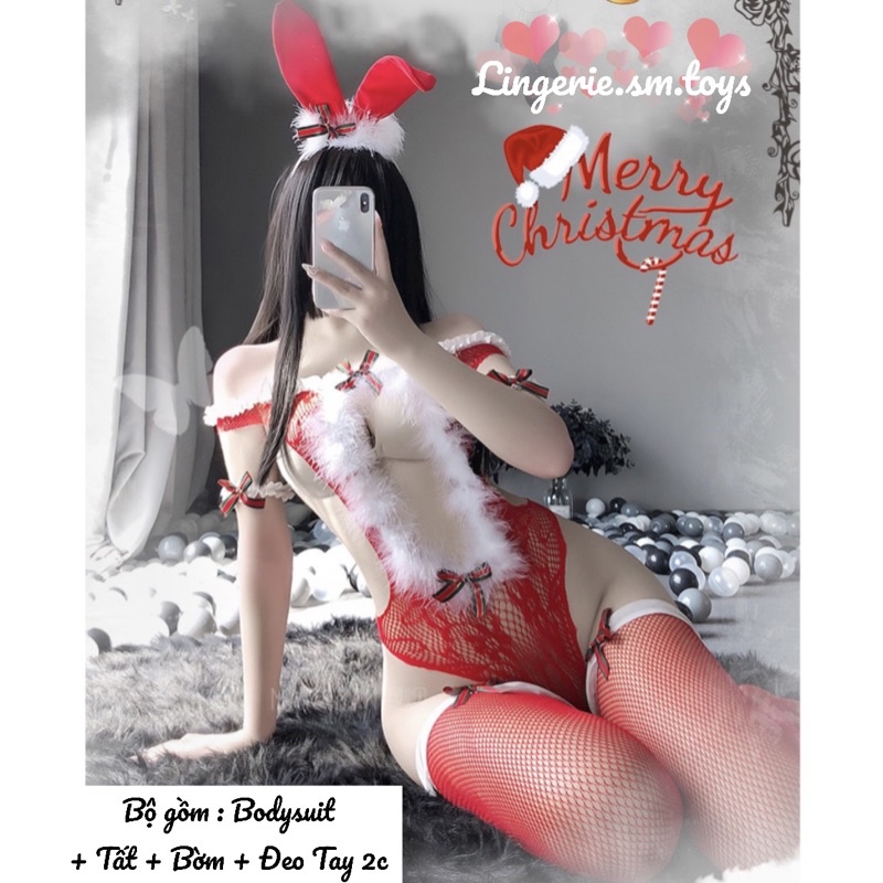 MY9938 Bodysuit Lưới Ngực Khoét Sâu Concept Giáng Sinh Gợi Cảm - Cosplay Noel Sexy @lingerie.sm.toys | BigBuy360 - bigbuy360.vn