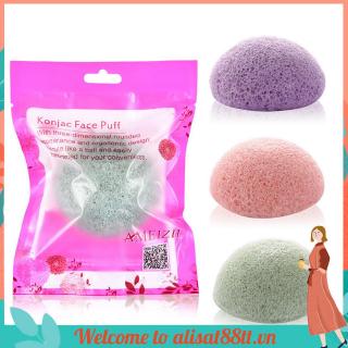 [Hàng mới về] Miếng mút mềm làm từ khoai nưa tự nhiên chuyên dụng cho tẩy tế bào chết