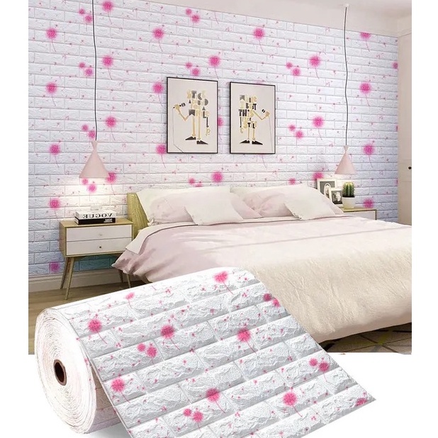 Tự dính Xốp dán tường Bóc và Dán Hình nền 3D Bảng điều khiển Tường Phòng khách Gạch Sticker Phòng ngủ Trang trí nội thất