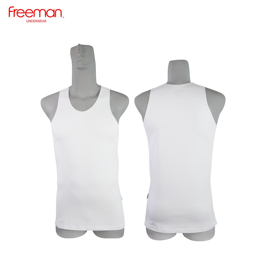 Áo thun ba lỗ nam Freeman - Viền áo mỏng - Chất liệu cotton ASF207 [Combo 3]