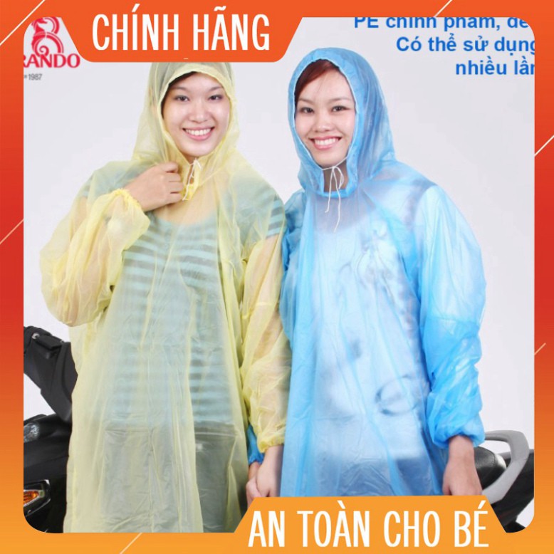 (GIÁ SỈ)Rando Cao Cấp Chính Hãng,MUA 10 CÁI GIẢM 18K Áo Mưa Trùm Đầu Tiện Lợi Mặc Một Lần, Siêu Mỏng Nam/Nữ ĐA DUNG TRƠN