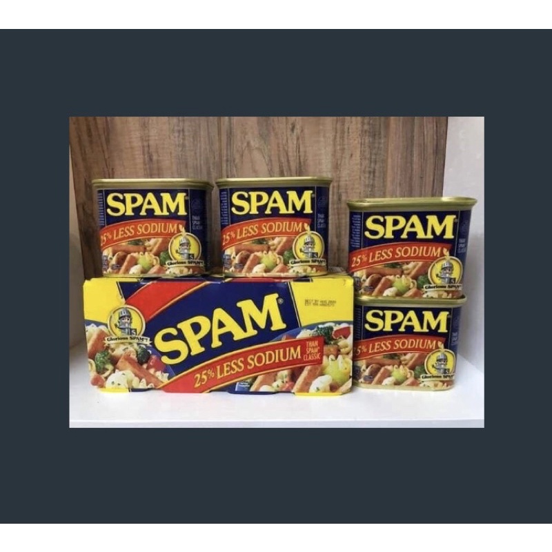 [Date 2024] Thịt hộp Spam 25% Less Sodium Hộp 340g