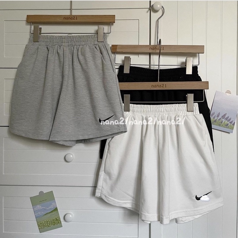 Quần Short Thêu Nai Chất Da Cá Dầy Dặn Dành Cho Nữ - Ảnh Thật | BigBuy360 - bigbuy360.vn