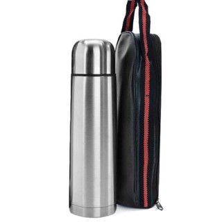 Bình  giữ  nhiệt  inox tặng kèm  bao da cao cấp 1000ml