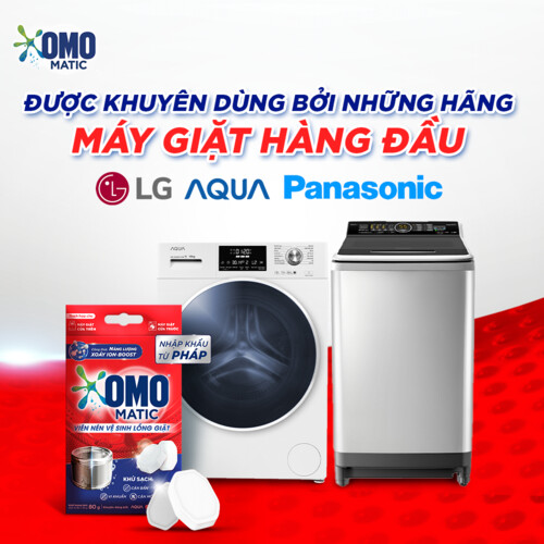 Hộp 4 Viên Nén Vệ Sinh Lồng Giặt OMO Matic 80gr