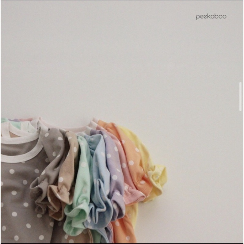 Bộ tay bèo chấm bi Peekaboo