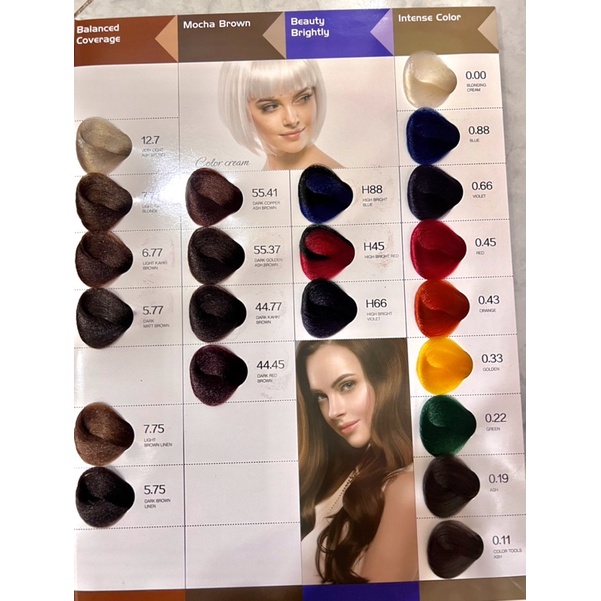 Thuốc Nhuộm Tóc Royal Salon Tặng Kèm Bảng Màu