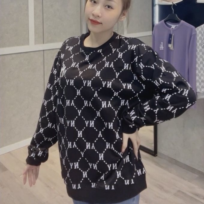 ẢNH THẬT - Áo Nỉ Da Cá Dài Tay MLB Sweater Diamond Monogram  VNXK - ÁO THUN NAM NỮ SWT HÀNG XUẤT DƯ FULLTAG