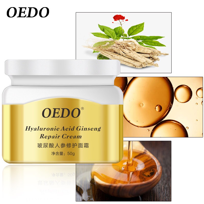 Kem Dưỡng Da Oedo Chiết Xuất Nhân Sâm Hyaluronic Acid Kiềm Dầu Làm Trắng Da Phù Hợp Cho Mọi Loại Da giúp da tươi sáng hồi Chống nhăn 50g