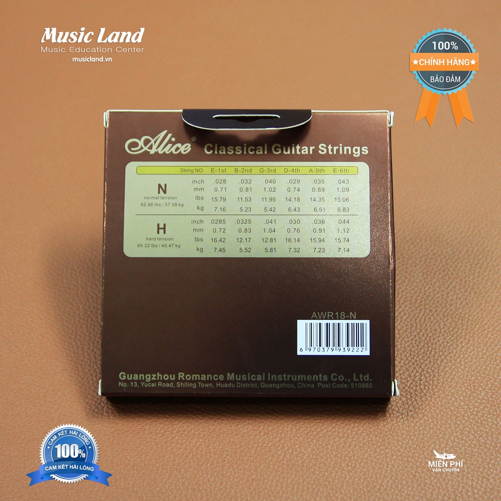 Dây Đàn Guitar Classic Alice AWR18 – Chính Hãng