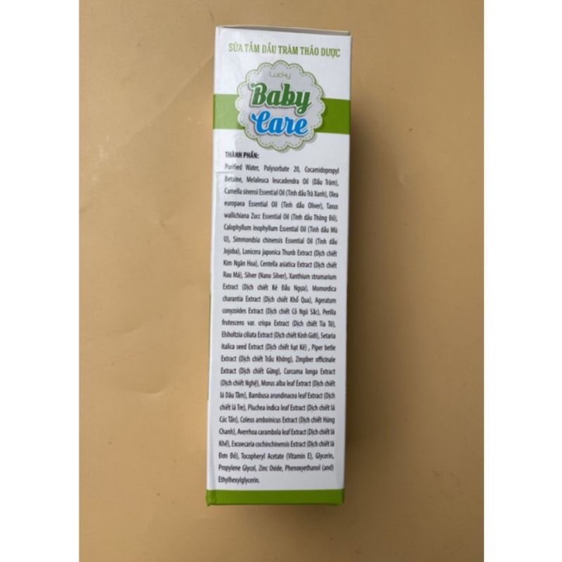 Sữa Tắm Dầu Tràm Thảo Dược BABY CARE Khổ Qua kinh Giới cho bé 150 ml