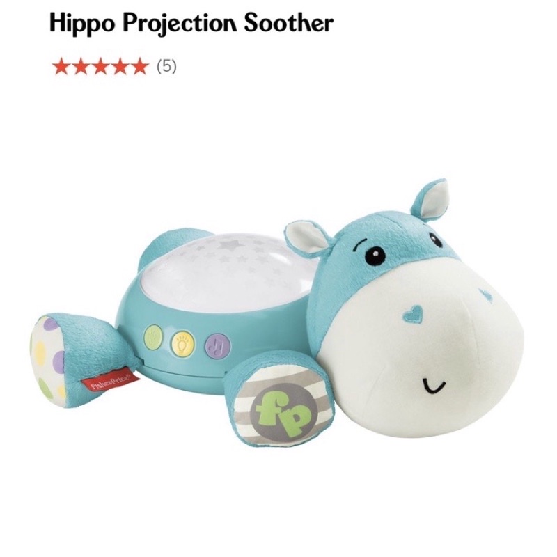 Máy ru ngủ tiếng ồn trắng 3in1 cho bé có đèn chiếu sao Hippo Projection Soother - Fisher Price