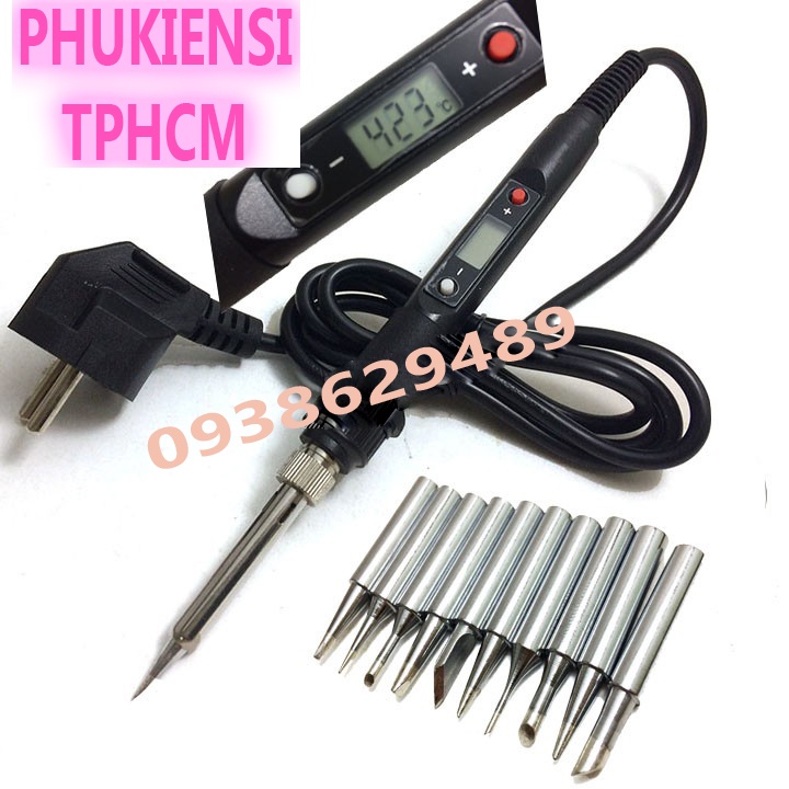 Máy hàn mỏ hàn điện tử 60w - 80w 220v thiếc chì điều chỉnh nhiệt độ 936
