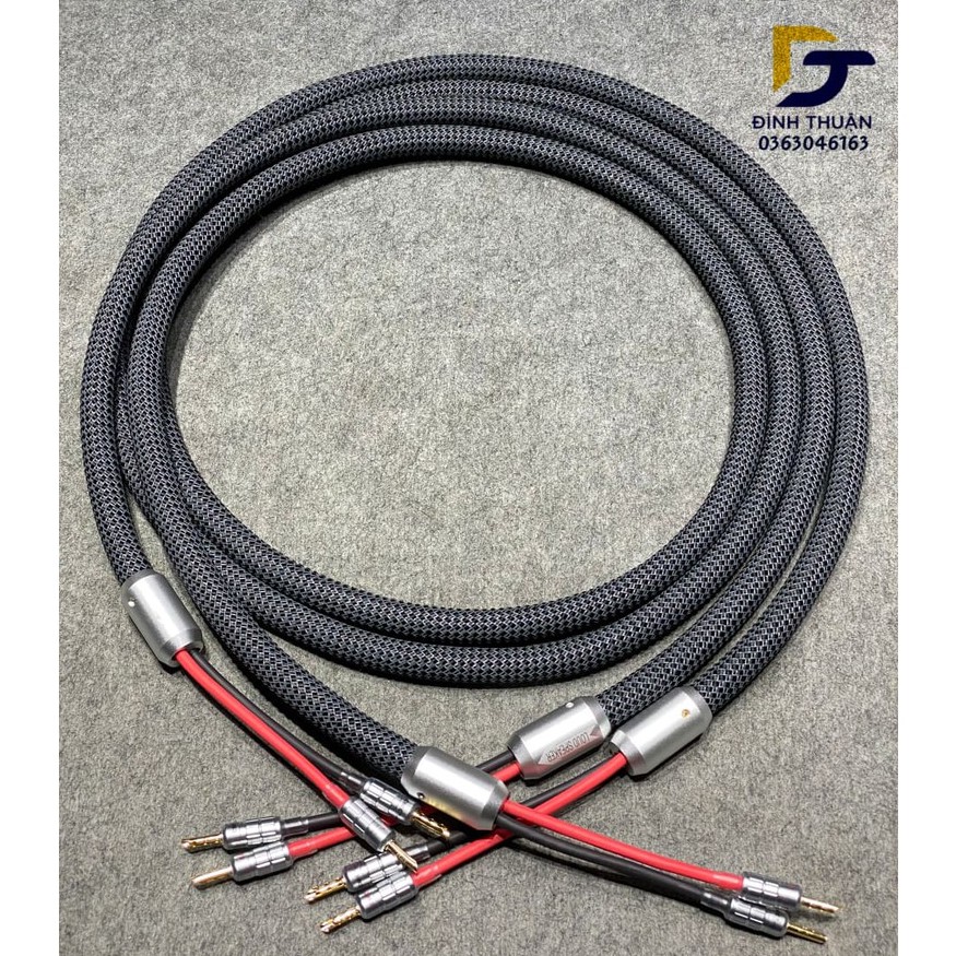 Dây loa Monster hàng bãi Mỹ dài 2.5m mỗi vế gồm đầy đủ nguyên bộ như hình