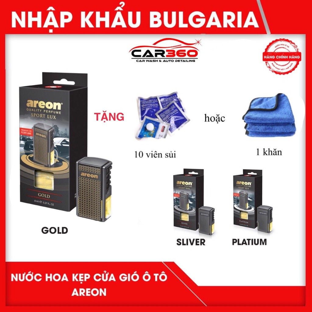 ⚡️Nước Hoa Chính Hãng AREON Sport Lux⚡️ Kẹp Cửa Gió Điều Hòa Xe Ôtô Cao Cấp