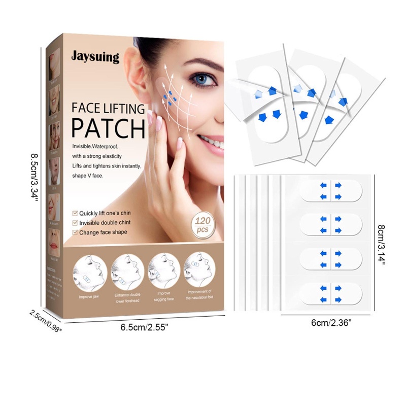 Set 30 Miếng Dán Nâng Cơ Mặt Vô Hình Giúp Loại Bỏ Nếp Nhăn Hiệu Quả