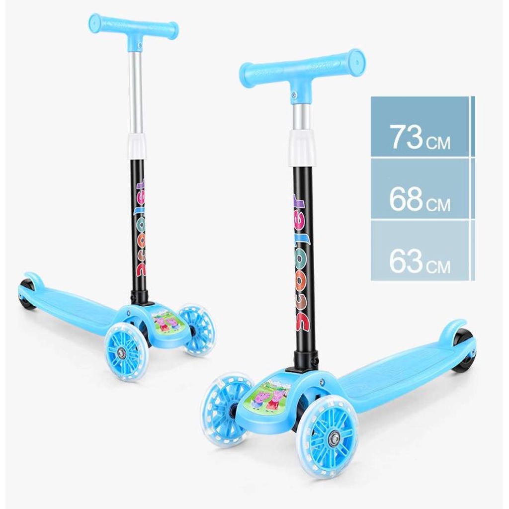 Xe đẩy 3 bánh scooter cho trẻ em ,có đèn flash khả năng thăng bằng tốt an toàn cho bé