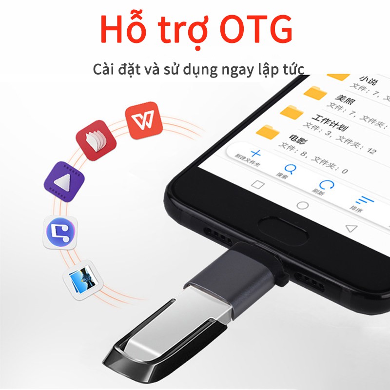 Bộ chuyển đổi OTG Điện thoại Android chuyển đổi kết nối USB