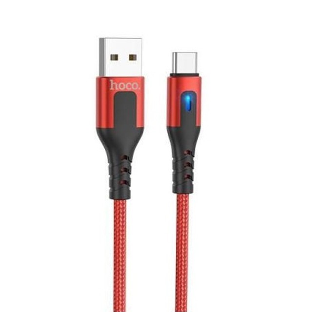 Cáp sạc nhanh 3A Hoco DU08 PLus Type-C vải dù siêu bền chống đứt dài 2M cho Android