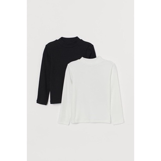 [H&M CHÍNH HÃNG]Set 2 áo len cổ 3p cho bé