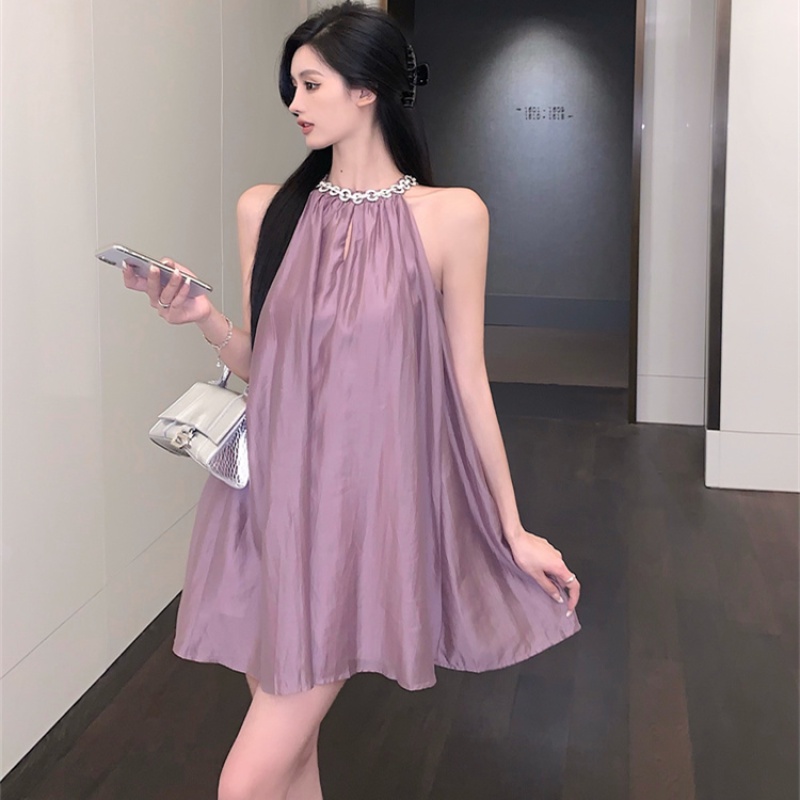 Đầm Chữ A Không Tay Dáng Rộng Thời Trang Dành Cho Nữ