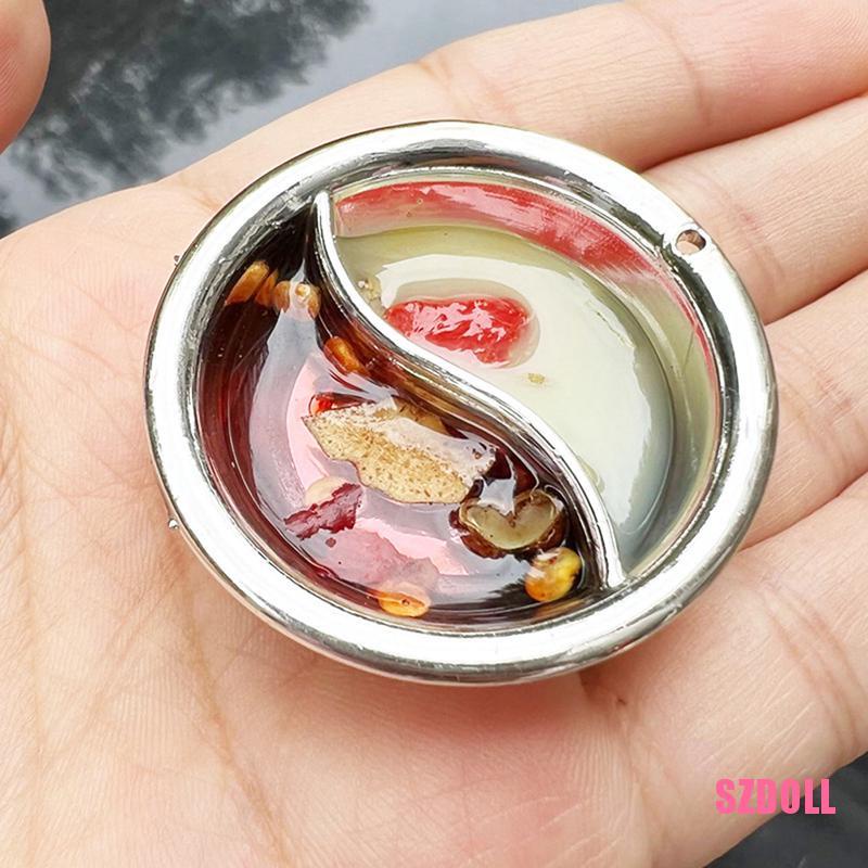 Mô Hình Nồi Lẩu/ Nồi Lẩu/ Vịt Mini Trang Trí Nhà Búp Bê DOM