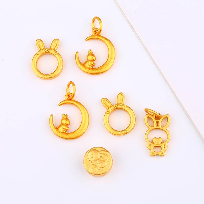 Vòng Tay Xỏ Hạt Hình Thỏ / Mặt Trăng / Bánh Trung Thu / Thỏ / Bánh Trung Thu Không Phai Màu Phong Cách Việt Nam Cổ Điển