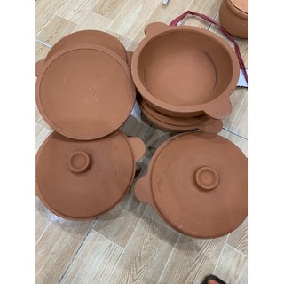 sét 2 nồi đất kho quẹt có nấp 15 cm