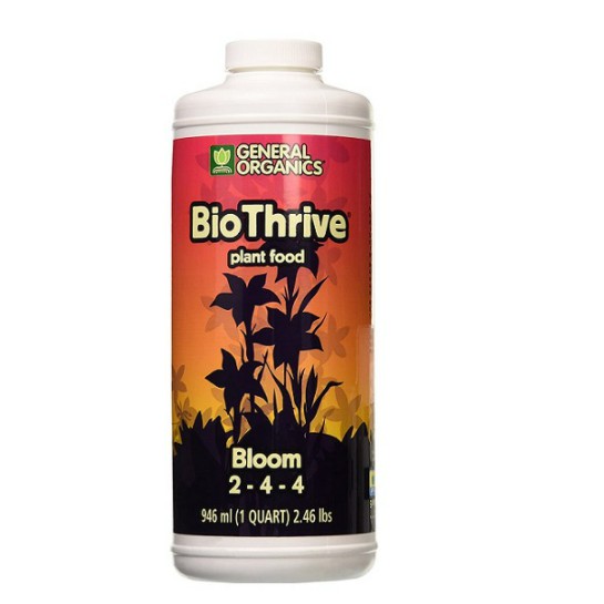 Phân bón General Organics Bio Thrive Bloom 2-4-4 dinh dưỡng cần thiết cho hoa nở vượt trội lọ 946ml nhập khẩu Mỹ