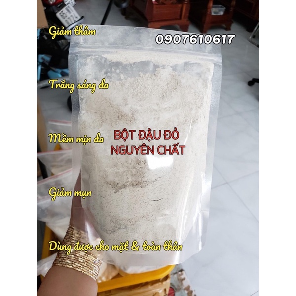 Bột đậu đỏ đắp mặt, tắm túi 1kg