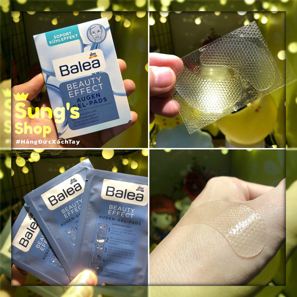 [HIỆU QUẢ] Miếng dán giảm bọng mắt BALEA Đức
