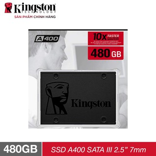 Ổ cứng SSD Kingston NOW A400 480GB 2.5'' SATA III 7mm (SA400S37/480G) - Hãng phân phối chính thức