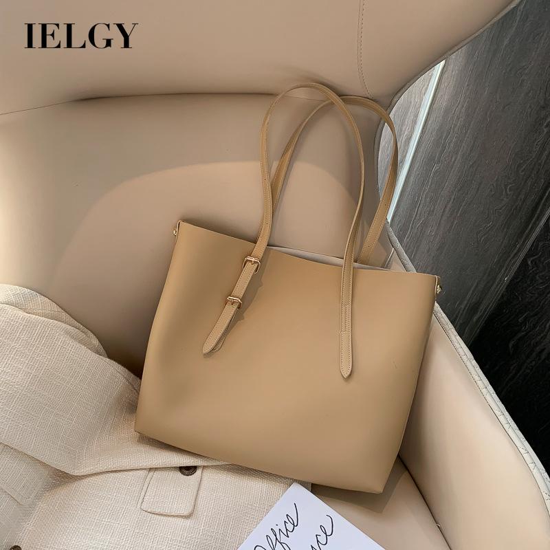 Túi tote IELGY kiểu đeo một bên vai cỡ lớn phong cách phương Tây thời trang dành cho nữ