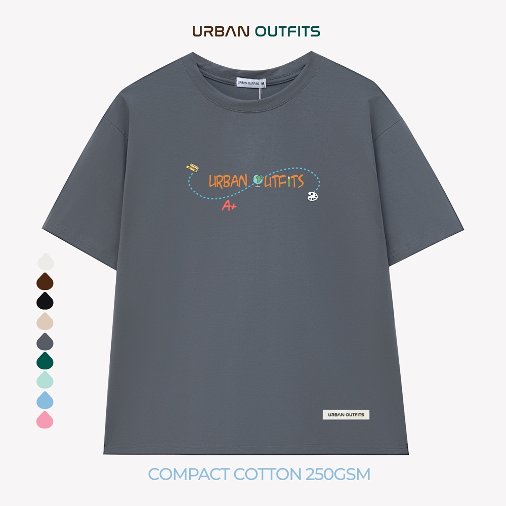 Áo Thun Tay Lỡ Form Rộng URBAN OUTFITS ATO172 Local Brand In S ver 2.0 Chất Vải 95% Compact Cotton 250GSM Dầy