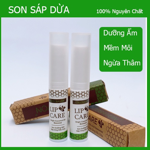 Son Sáp Dừa Dưỡng Môi - Làm mềm, ngừa khô ráp nứt nẻ giúp môi tươi tắn