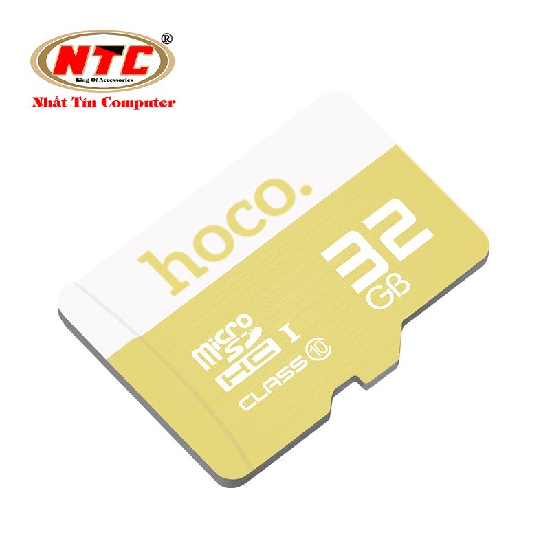 Thẻ nhớ microSDHC Hoco 32GB Class 10 90MB/s - Bảo hành 5 năm (Vàng)