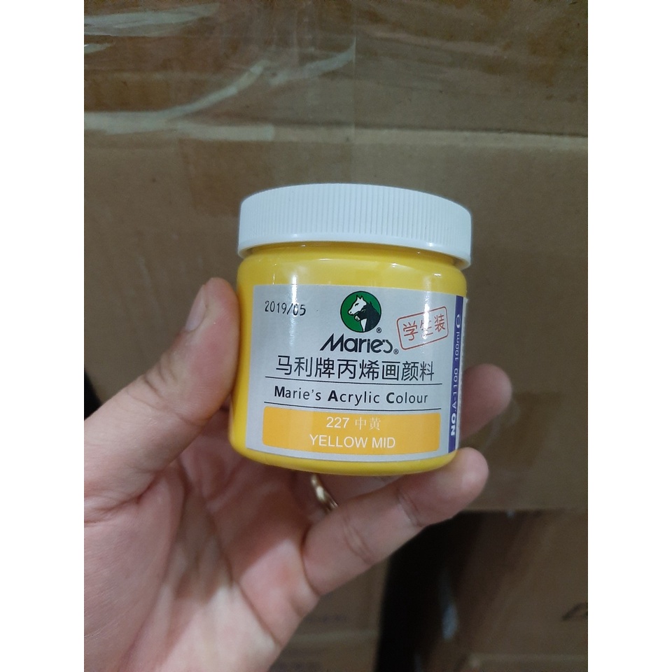 Bộ 10 cơ bản acrylic Maries vẽ tranh ngoài trời loại 100ml ( 10 Mầu cơ bản có thể thay đổi mầu theo ý muốn)