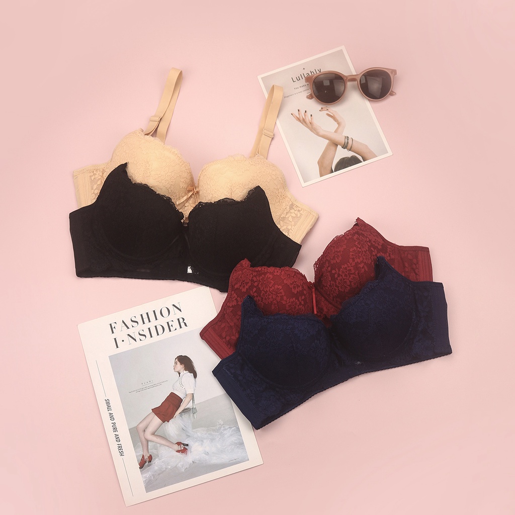 Áo Lót Ren Nữ Có Gọng LUPERI Siêu mỏng cúp lên ôm ngực LUAL869