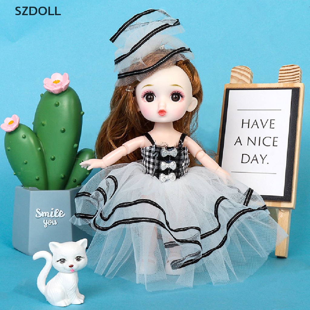 Búp Bê Công Chúa bjd ob11 16cm Kèm Quần Áo DIY Dễ Thương Xinh Xắn