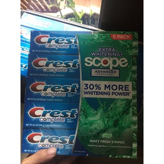 Kem Đánh Răng Crest Cope 232g / Tuýp của Mỹ .date 2020