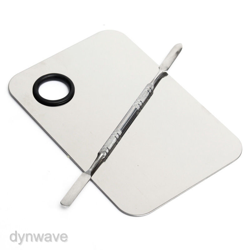 Bảng trộn kem nền &amp; màu phấn mắt chất liệu thép không gỉ