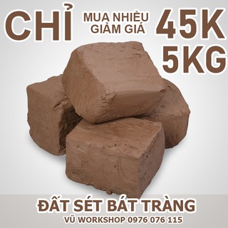 5KG Đất Sét Bát Tràng Làm Tượng, Phù Điêu Nghệ Thuật, Đất Sét Học Điêu Khắc