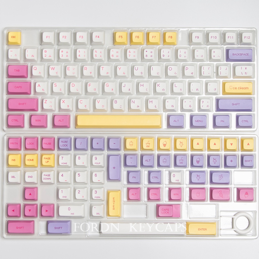 Nắp Phím Bấm Điều Chỉnh Được Nhiều Màu Sắc Dễ Thương Dành Cho Bàn Phím Cơ xda 61/87/96/98/84/68/64/100 RK Ik Redragon