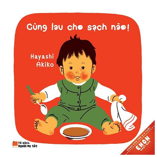 Sách - EHON Nhật Bản - Cùng Lau Cho Sạch Nào (Dành cho trẻ từ 0-3 tuổi)