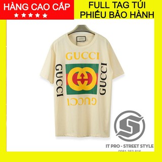 [Freeship - Hình Thật] Áo tee Gu*CCI cao cấp full tag túi, áo thun G*C 01