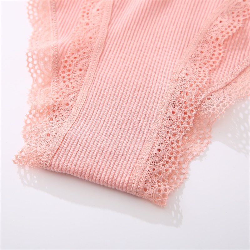 Set 3 quần lót cotton TakeTalk mềm phối ren cỡ S-XL 2022 thoải mái cho nữ