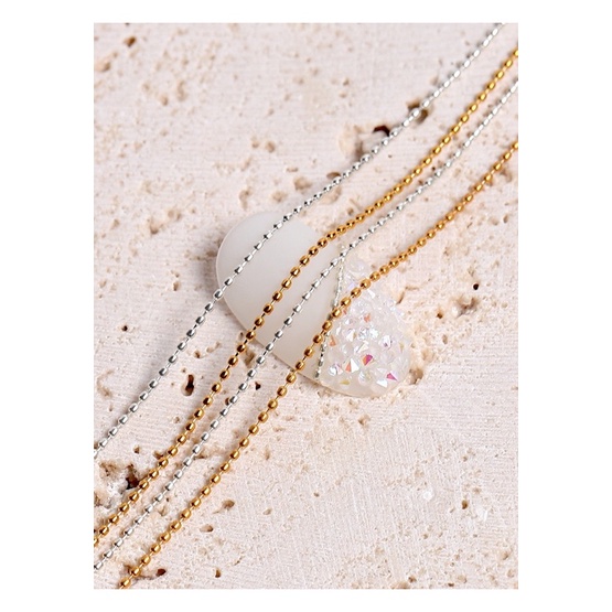 Dây charm bi dẹt Hàn ,trang trí nails