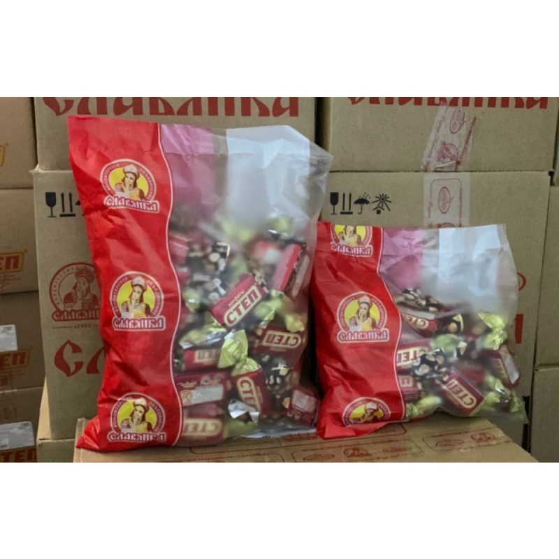 Kẹo Socola Nhân Hạt Dẻ CTEN/ STEP Nga 500/1000g