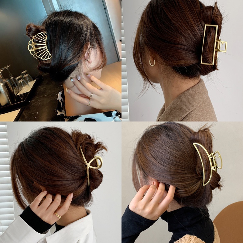 Kẹp Tóc Cặp tóc càng cua ulzzang kim loại 5 răng hàn quốc xinh đẹp,dễ thương cho nữ A227 Warm&amp;Cute
